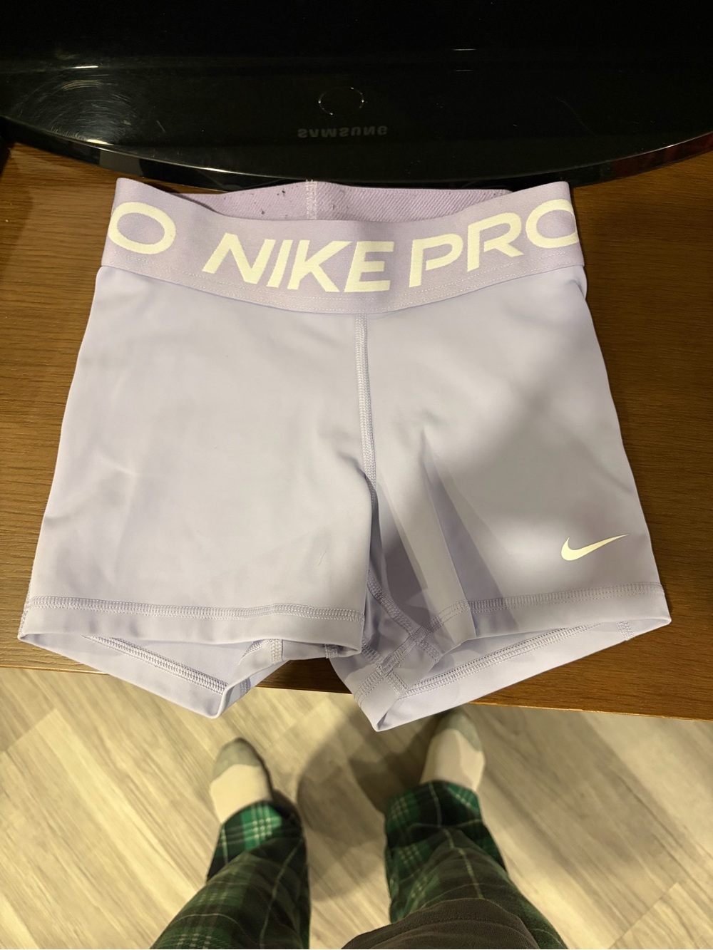 Nike Pro Lavender Women's Athletic Shorts